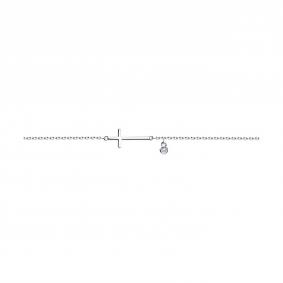 Серебряный браслет Крест SOKOLOV с фианитом 94050568 94050568 фото