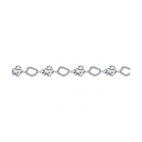 Серебряный браслет SOKOLOV 94050569 с фианитом 94050569 фото