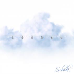 Серебряный браслет SOKOLOV 94050620 с фианитом 94050620 фото