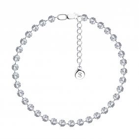 Серебряный браслет SOKOLOV 94050621 с фианитом 94050621 фото