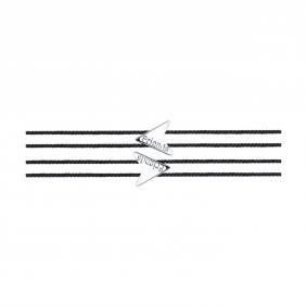 Текстильный шнурок с декоративным элементом из серебра SOKOLOV 94050626 94050626 фото