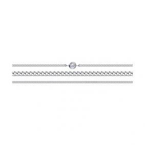 Серебряный браслет SOKOLOV 94050696 с фианитом 94050696 фото