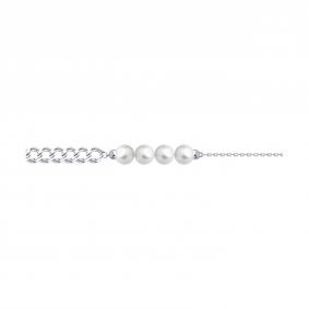 Серебряный браслет SOKOLOV 94050787 с жемчугом 94050787 фото