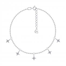 Серебряный браслет SOKOLOV 94050965 с фианитом 94050965 фото