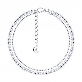 Серебряный браслет на ногу SOKOLOV 94050966 94050966 фото