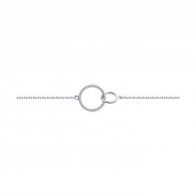 Серебряный браслет SOKOLOV 94050976-91 с фианитом 94050976-91 фото