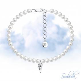 Серебряный браслет SOKOLOV 94050981-91 с жемчугом 94050981-91 фото