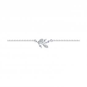 Серебряный браслет SOKOLOV 94050994 с фианитом 94050994 фото