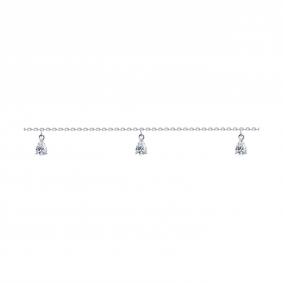 Серебряный браслет SOKOLOV 94051035 с кристаллом Swarovski 94051035 фото