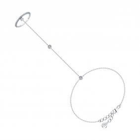 Серебряный браслет SOKOLOV 94051042-91 с фианитом 94051042-91 фото