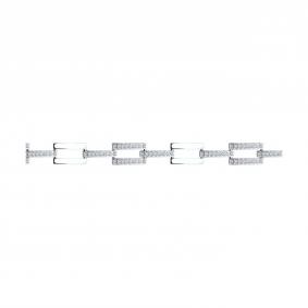 Серебряный браслет SOKOLOV 94051049-91 с фианитом 94051049-91 фото