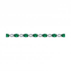 Серебряный браслет SOKOLOV 94051056-91 с фианитом 94051056-91 фото