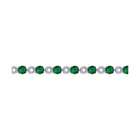 Серебряный браслет SOKOLOV 94051059-91 с фианитом 94051059-91 фото