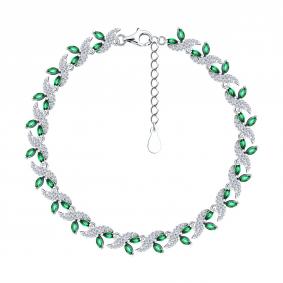 Серебряный браслет SOKOLOV 94051060-91 с фианитом 94051060-91 фото