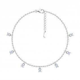 Серебряный браслет SOKOLOV 94051084-91 с фианитом 94051084-91 фото