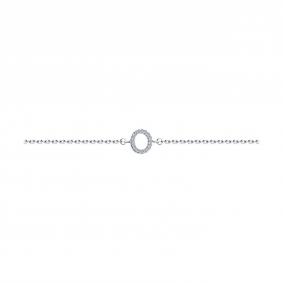 Серебряный браслет SOKOLOV 94051106-91 с фианитом 94051106-91 фото