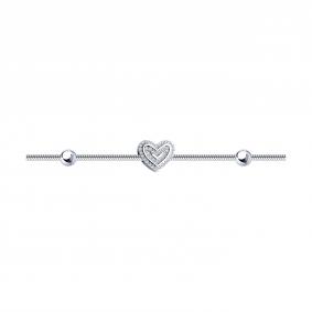 Серебряный браслет SOKOLOV 94051123-91 с фианитом 94051123-91 фото