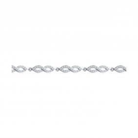 Серебряный браслет SOKOLOV 94051144-91 с фианитом 94051144-91 фото