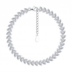 Серебряный браслет SOKOLOV 94051147-91 с фианитом 94051147-91 фото