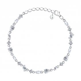 Серебряный браслет SOKOLOV 94051174 с фианитом 94051174 фото