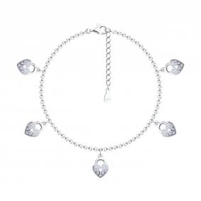 Серебряный браслет SOKOLOV 94051205-91 с фианитом 94051205-91 фото