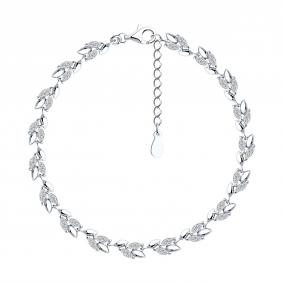 Серебряный браслет SOKOLOV 94051219-91 с фианитом 94051219-91 фото