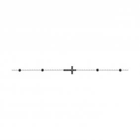 Серебряный браслет-крест SOKOLOV с фианитом 94051238-91 94051238-91 фото