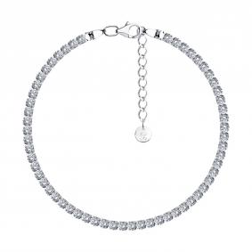 Серебряный браслет SOKOLOV 94051239 с фианитом 94051239 фото