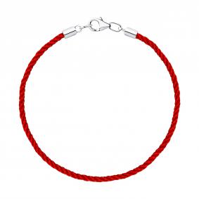 Текстильный шнурок из серебра SOKOLOV 94051256 94051256 фото