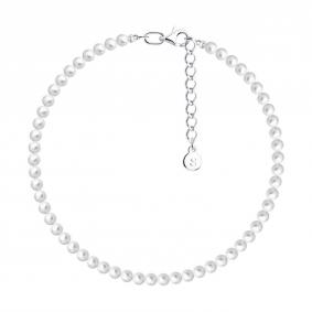 Серебряный браслет SOKOLOV 94051268-91 с жемчугом 94051268-91 фото