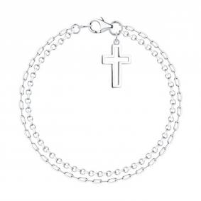 Серебряный браслет-крест SOKOLOV 94051546 94051546 фото