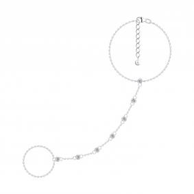 Серебряный браслет SOKOLOV 94051573 с фианитом 94051573 фото