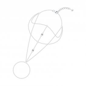 Серебряный браслет SOKOLOV 94051581 с фианитом 94051581 фото