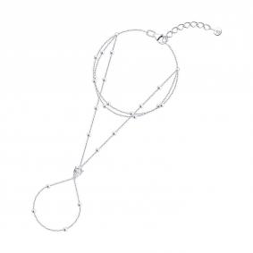 Серебряный браслет SOKOLOV 94051590 с фианитом 94051590 фото