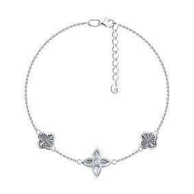 Серебряный браслет SOKOLOV 94051599 с фианитом 94051599 фото