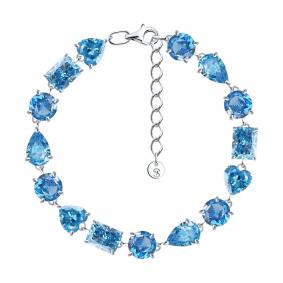 Серебряный браслет SOKOLOV 94051648 с фианитом 94051648 фото