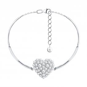 Серебряный браслет SOKOLOV 94051657 с жемчугом 94051657 фото