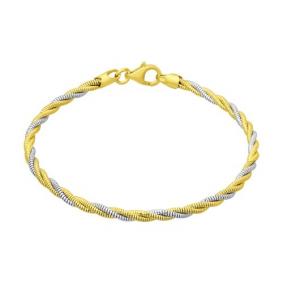 Браслет плетение Фантазийное из лимонного серебра SOKOLOV 94054553 94054553 фото