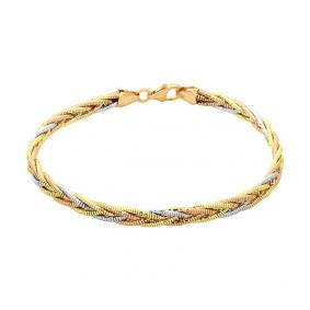 Браслет плетение Фантазийное из золочёного серебра SOKOLOV 94054601 94054601 фото