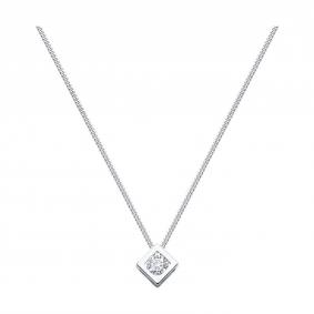 Серебряное колье SOKOLOV 94070056-91 с фианитом 94070056-91 фото