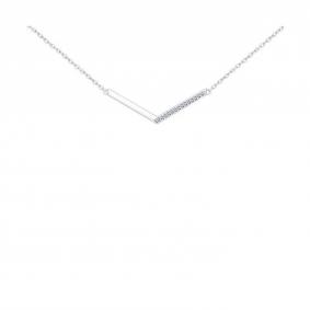 Серебряное колье SOKOLOV 94070088 с фианитом 94070088 фото