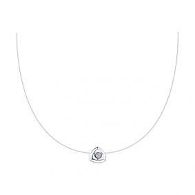 Колье на леске КЮЗ Del'ta с фианитом 94070274 94070274 фото