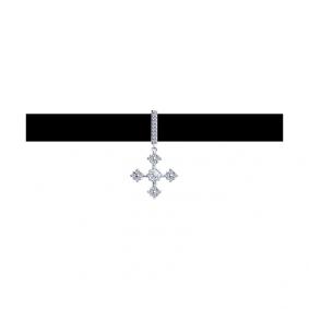 Колье на леске SKLV с фианитом 94070299 94070299 фото