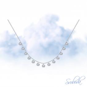 Серебряное колье SOKOLOV 94070349-91 с фианитом 94070349-91 фото