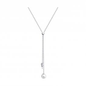 Серебряное колье SOKOLOV 94070574 с жемчугом 94070574 фото