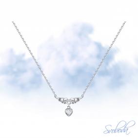 Серебряное колье SOKOLOV 94070578 с фианитом 94070578 фото