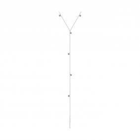 Серебряное колье SOKOLOV 94070594 с фианитом 94070594 фото