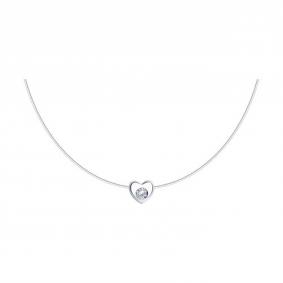 Серебряное колье SOKOLOV 94070640 с фианитом 94070640 фото