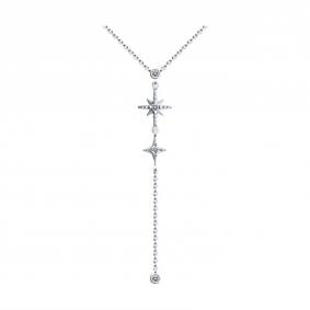 Серебряное колье SOKOLOV 94070649-91 с фианитом 94070649-91 фото