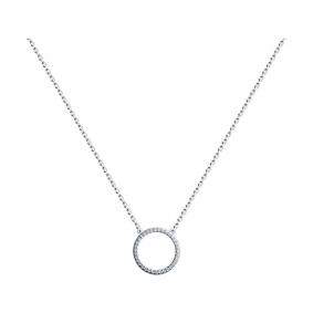 Серебряное колье SOKOLOV 94070653-91 с фианитом 94070653-91 фото